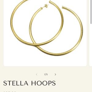 Stella Hoops Gold Earrings